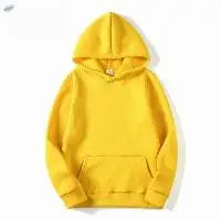 Unisex Solid Custom Logo Hoodies