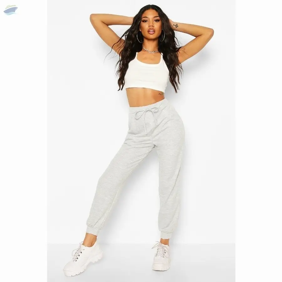 Women Casual Solid Fleece Sweatpant