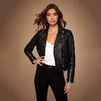 Customized Women Soft Leather Jacket