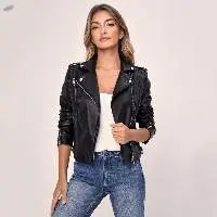 Lambskin Leather Jacket For Women