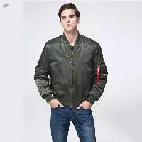 Men 100% Polyester Warm Bomber Jacket