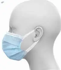 3 Ply Face Mask Elastic Earloop Blue