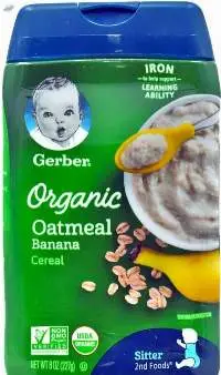 Organic Oatmeal Banana Cereal