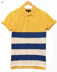 Polo Men's Half Sleeve Striped Polo T-shirts