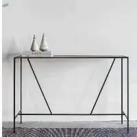 Metal Console Table With Wood Top