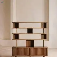 Wooden Book Display Shelf