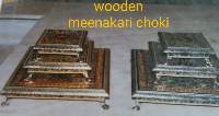 Wooden Meenakari Chowki