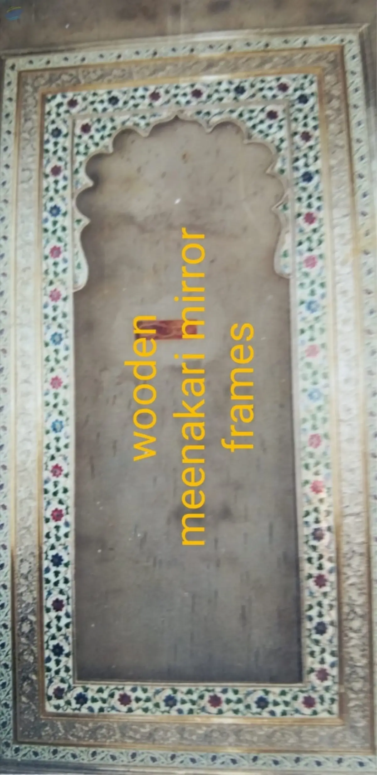 Wooden Meenakari Mirror Frames