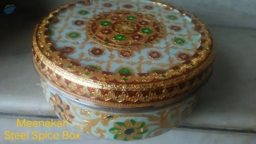 Meenakari Steel Spice Box