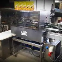 Glazed paper bag folding conveyor