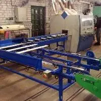 Automatic cross-feed conveyor, movable, fixed wi