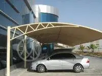 Arch-type car parking shade