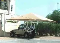 Pyramid car parking shade