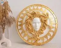 Athena Shield With Medusa Head Wall Decor
