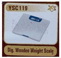 Dig. Wooden Weight Scale