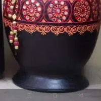 Terracotta Hand-Painted Vase