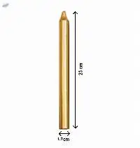 Stand Dinner Candle 45 grams Metallic Golden