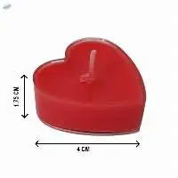 Heart Shape Tea Light Candle Rose Fragrance