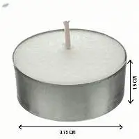 Tea Light Candle Non Scented White