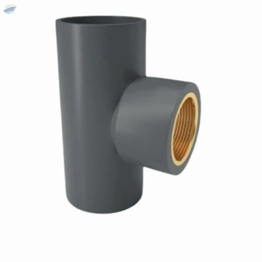 PVC Brass Threaded Tee