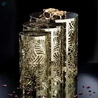 Metal Nesting Table, Center Table, Laser Design