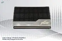 Black Leatherite Steel Card Holder