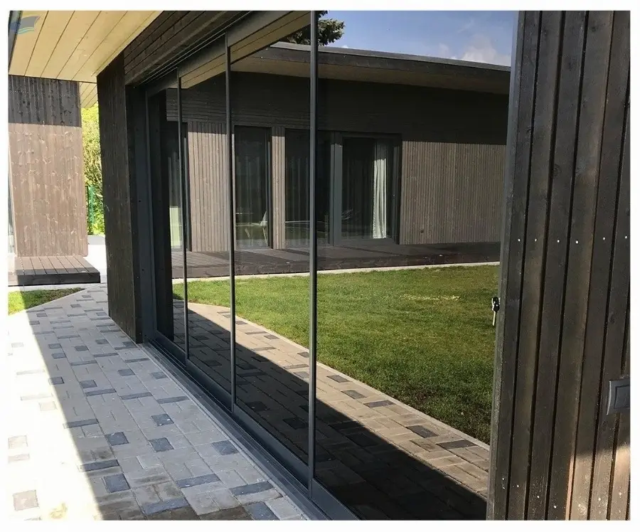 Insulated Tempered Glass Aluminum Sliding Door