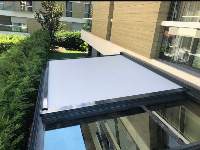 Outdoor Motorized Ceiling Blinds Zip Screens