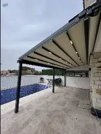 PVC Outdoor Retractable Aluminum Pergola