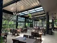 Outdoor Aluminum Retractable Louvered Roof