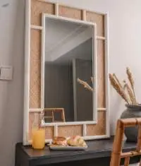 Hampton Mirror | Rattan Woven