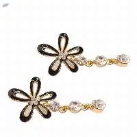Ladies Flower Shaped Drop Earrings