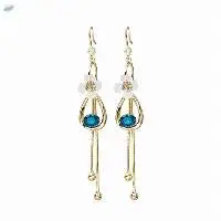 Ladies Flower Drop Earrings