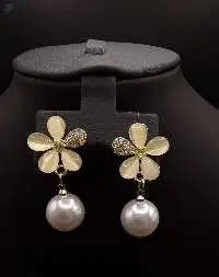 Ladies Flower Drop Earrings