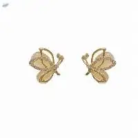 Ladies Butterfly Shaped Stud Earrings