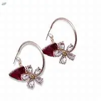 Ladies Flower Drop Earrings