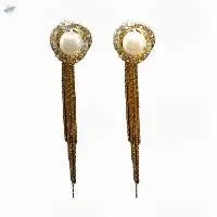 Ladies Flower Shape Tassle Earrings