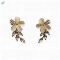 Ladies Flower Shaped Drop Earrings