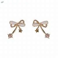 Ladies Butterfly Shaped Stud Earrings