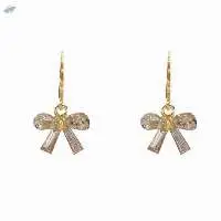 Ladies Bow Shape Drop Earrings