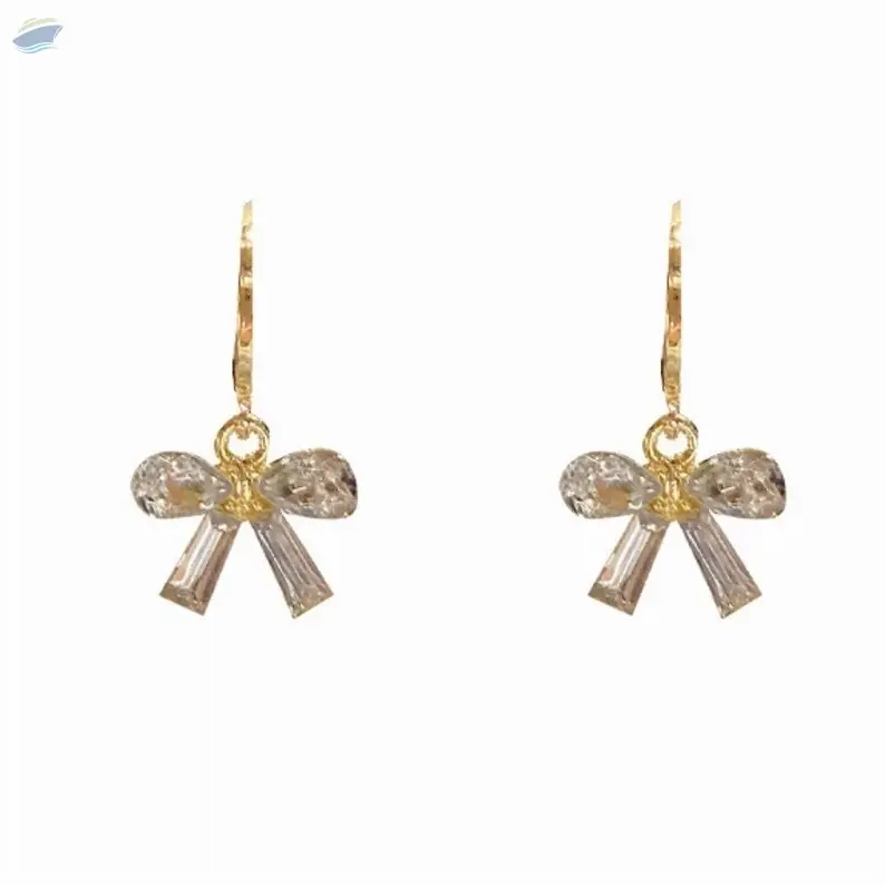 Ladies Bow Shape Drop Earrings