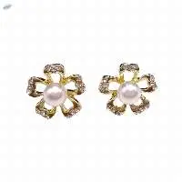 Ladies Flower Shaped Stud Earrings