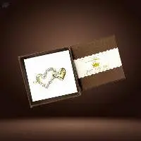 Beautiful Crystal Double Heart Adjustable Ring