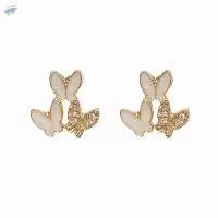 Ladies Butterfly Stud Earrings