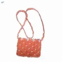 Macrame Pipeing Handicraft Sling Bag