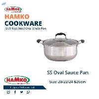 Stainless Steel Oval Sauce Pan 22 cm