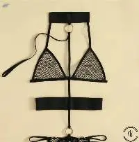 Erotic fishnet one piece teddy