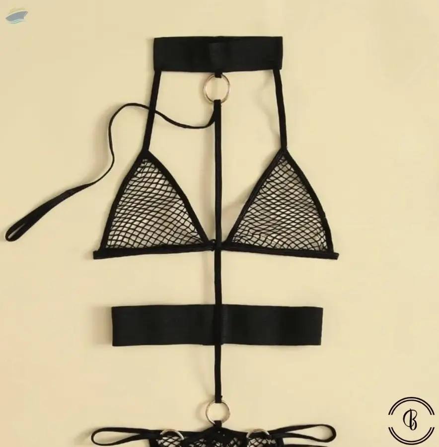 Erotic fishnet one piece teddy
