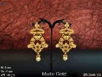 Matte Gold Earring