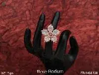 Rose Rodium Ring